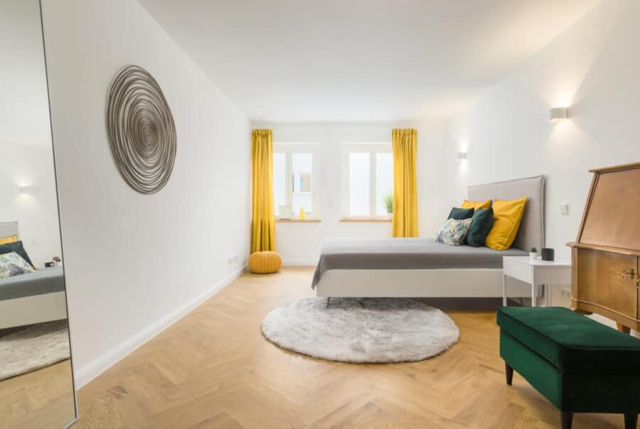 Traumhafte 3-Zimmer Wohnung im Herzen von Schwabing zum Erstbezug nach Renovierung - Schlafzimmer