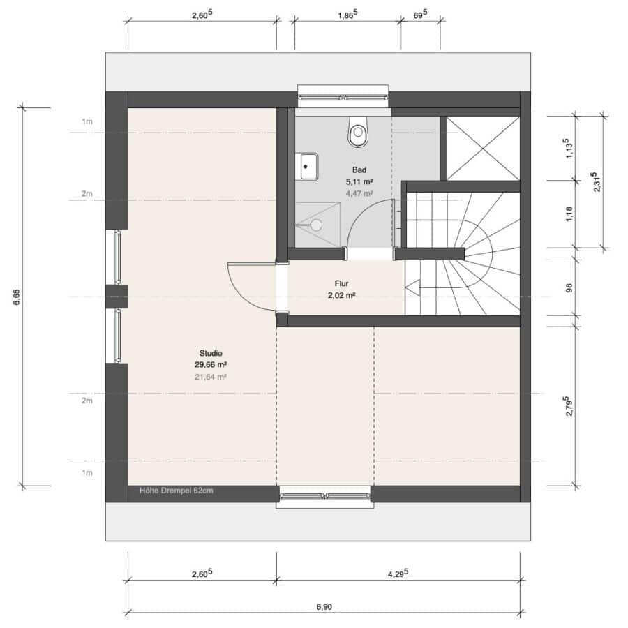 Neubau: Moderne Doppelhaushälfte mit 5 Zimmern in ruhiger Lage - Dachgeschoss