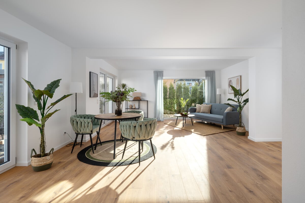 Neubau in massiver Bauweise- DHH mit Dachterrasse in ruhiger Lage