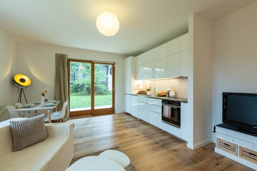 3-Zimmer-Wohnung am Tegernsee - Wohn-Küchen-Essbereich